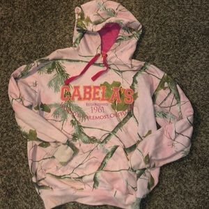 Pink camo hoodie